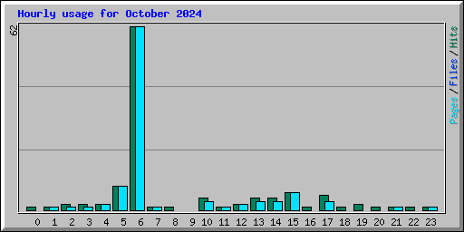 Hourly usage for October 2024